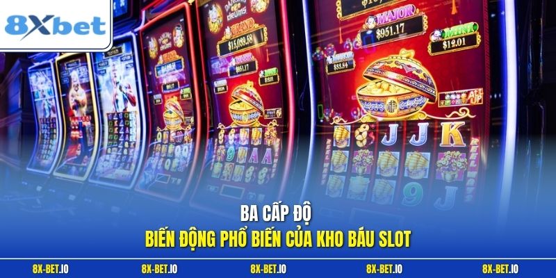 Ba cấp độ biến động phổ biến của kho báu slot