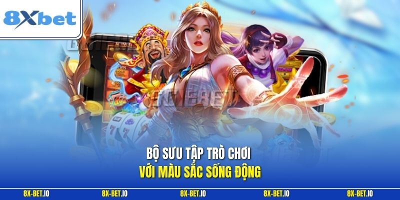 Bộ sưu tập trò chơi với màu sắc sống động