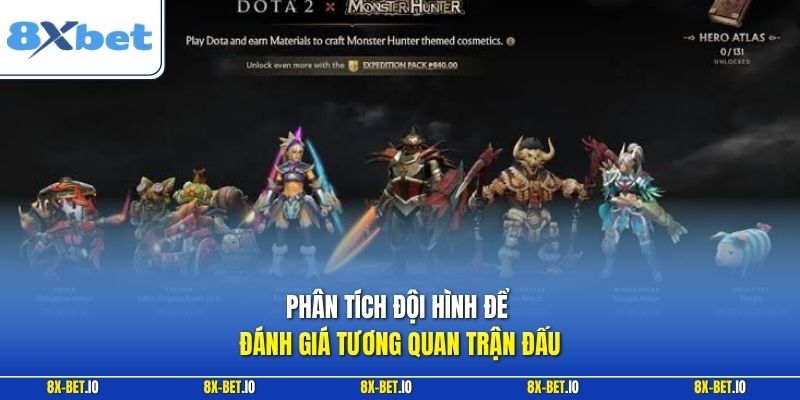 Phân tích đội hình để đánh giá tương quan trận đấu